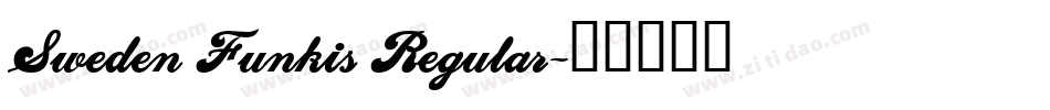 Sweden Funkis Regular字体转换